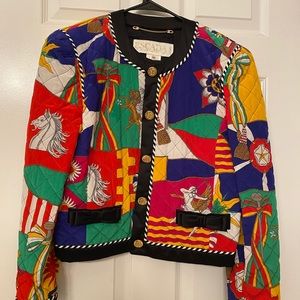 Escada 100% Silk Multicolored Jacket